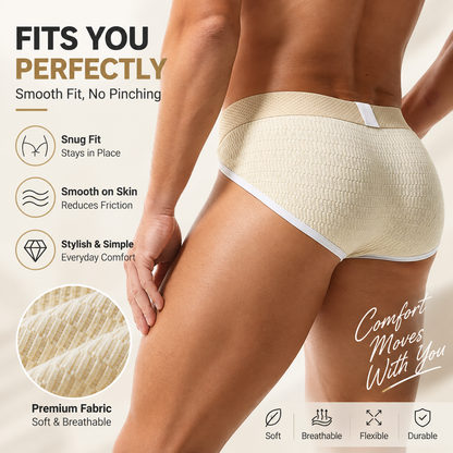 Men's comfortable pure cotton briefs