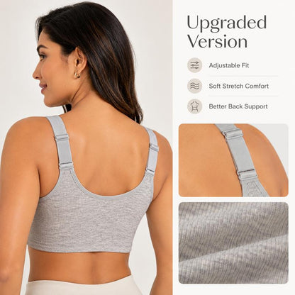 Women's Retro Wire-Free Push-Up Bra