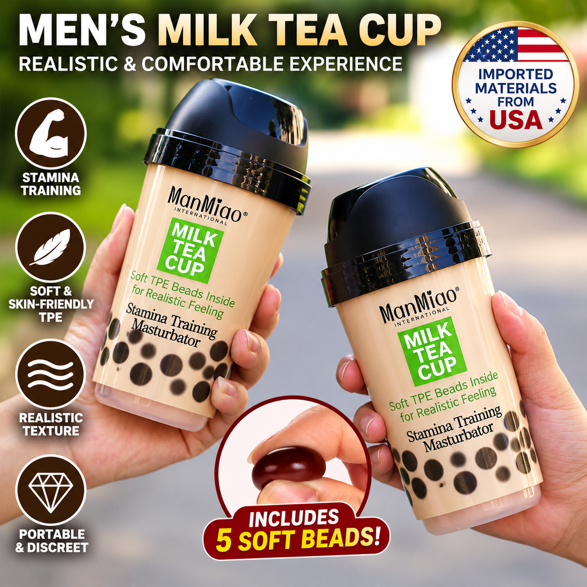 Milk tea shaped water cup