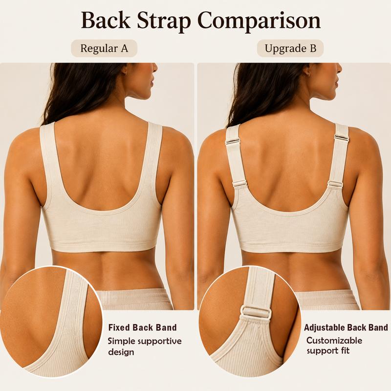 Women's Retro Wire-Free Push-Up Bra