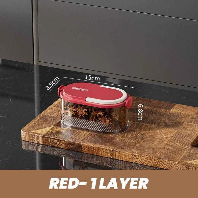 Multi-Layer Sealed Spice Organizer Set
