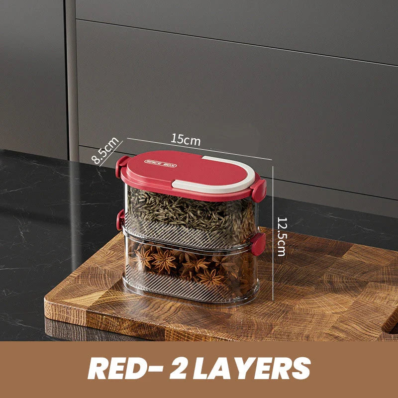 Multi-Layer Sealed Spice Organizer Set