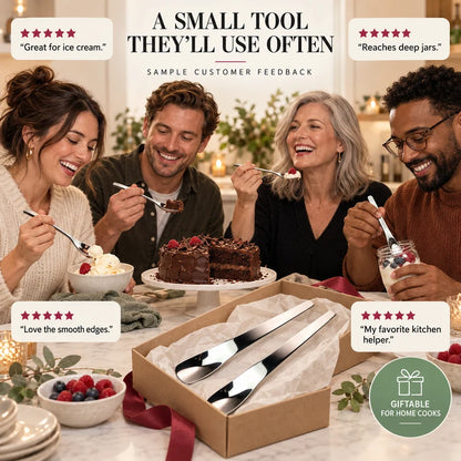 Long-Handle Yogurt & Dessert Spoon – For Home and Restaurant Use