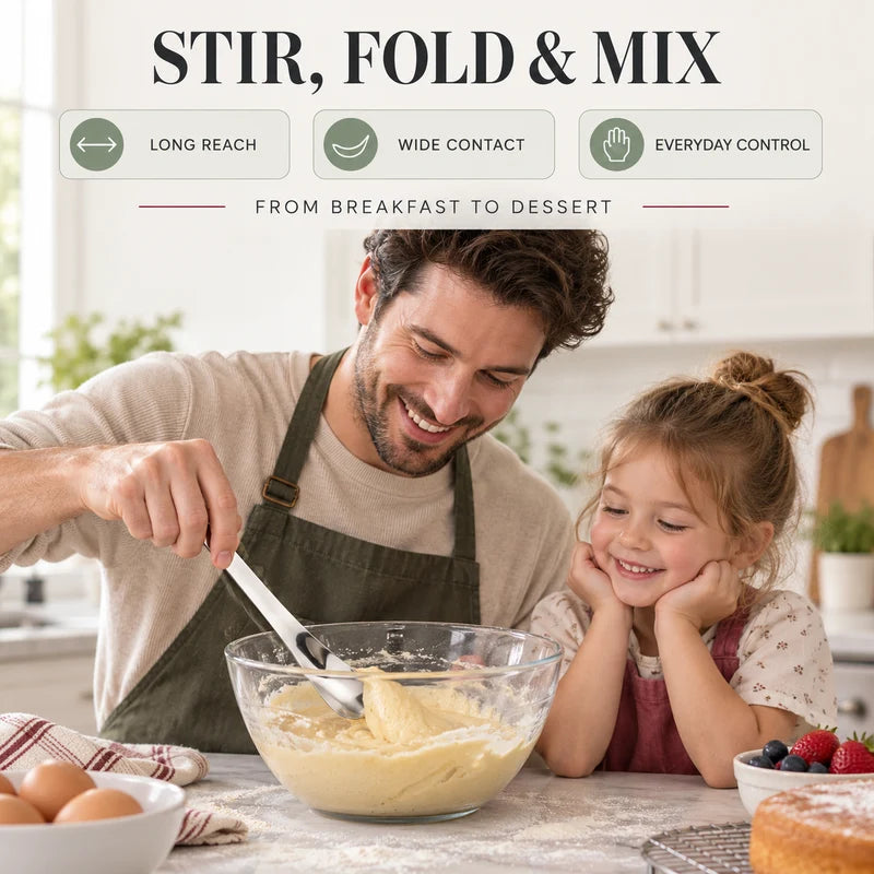 Long-Handle Yogurt & Dessert Spoon – For Home and Restaurant Use