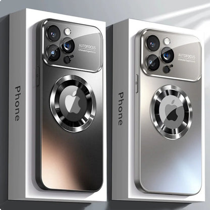 Magnetic iPhone Case with Large Camera Window, Built-in Lens Protector & Dustproof Mesh
