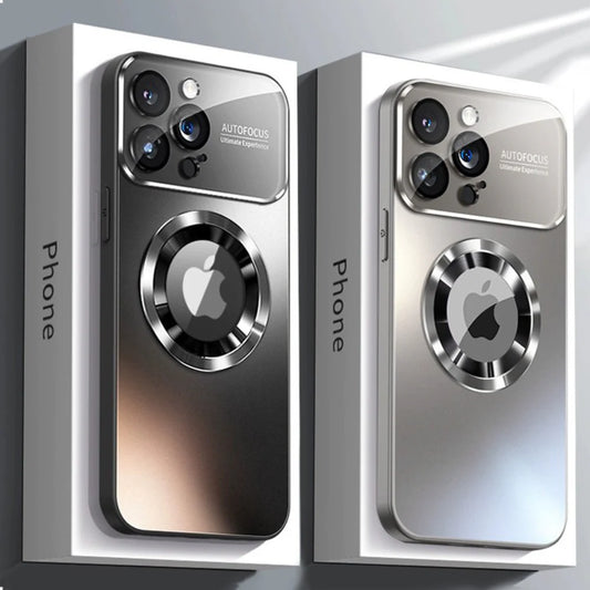 Magnetic iPhone Case with Large Camera Window, Built-in Lens Protector & Dustproof Mesh