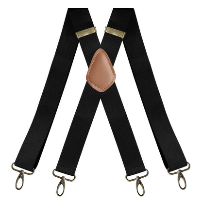 High Quality——Men's X-Back Suspenders with Hook Clips