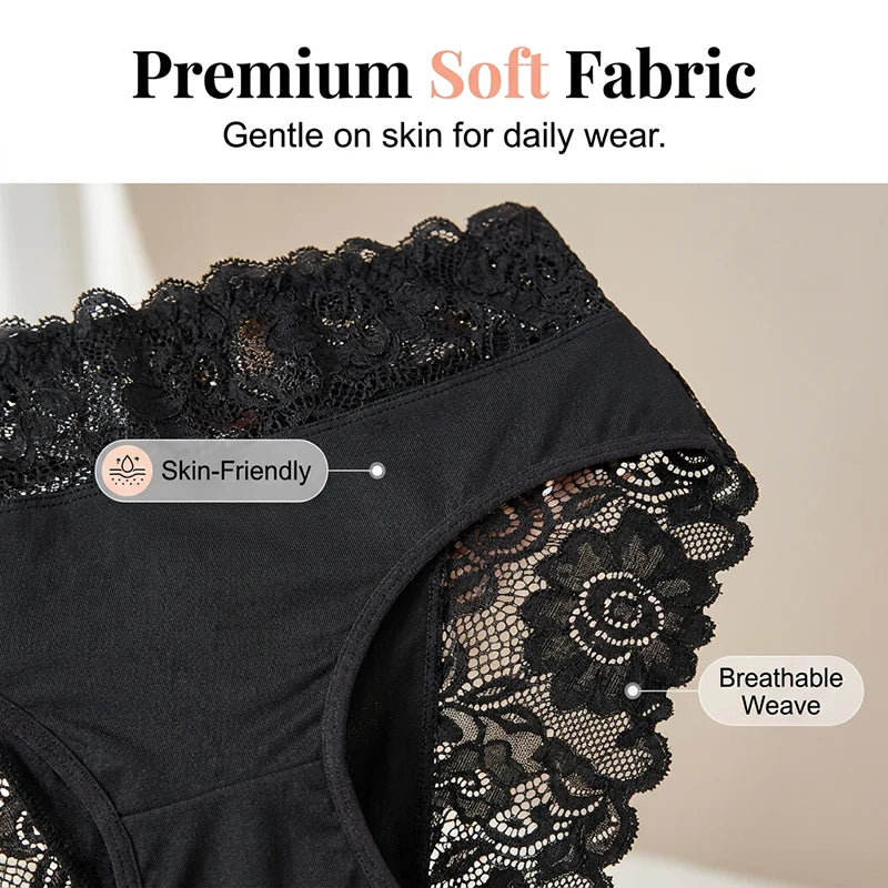 Women's Elegant Lace Comfort Briefs