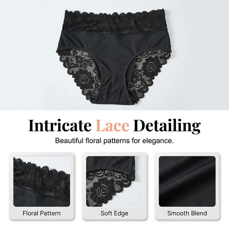 Women's Elegant Lace Comfort Briefs