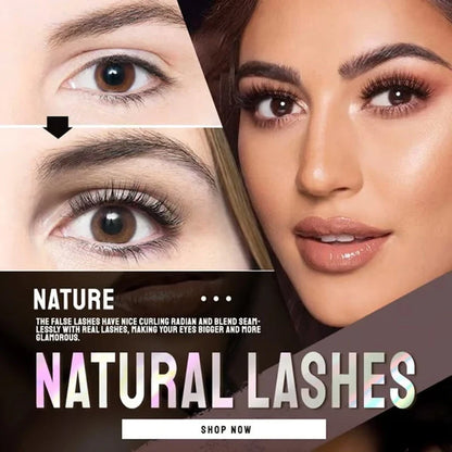 【3 Pairs】Reusable Self-Adhesive False Eyelashes