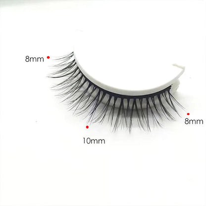 【3 Pairs】Reusable Self-Adhesive False Eyelashes