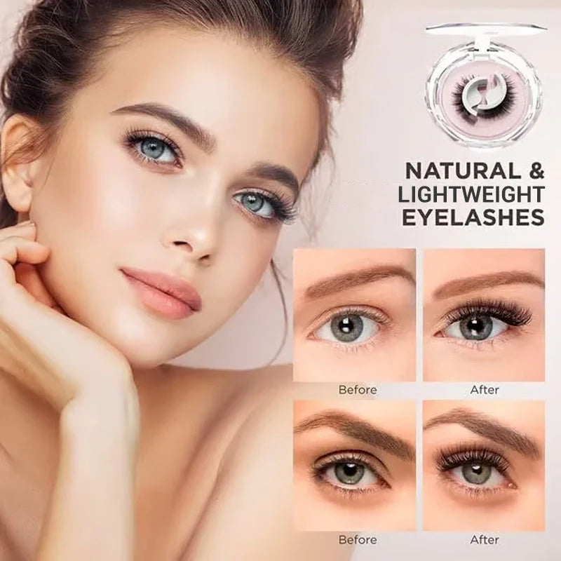 【3 Pairs】Reusable Self-Adhesive False Eyelashes