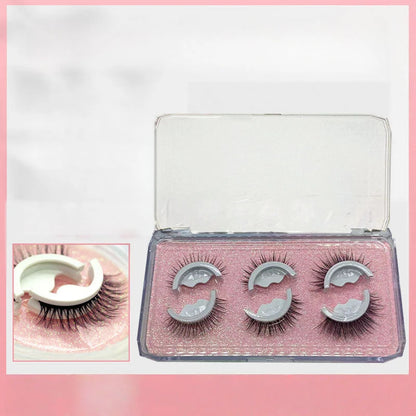 【3 Pairs】Reusable Self-Adhesive False Eyelashes