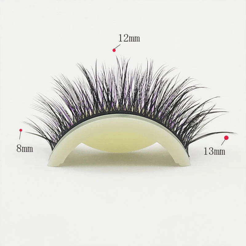 【3 Pairs】Reusable Self-Adhesive False Eyelashes