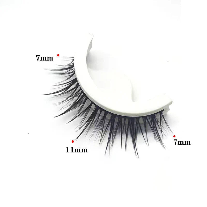 【3 Pairs】Reusable Self-Adhesive False Eyelashes