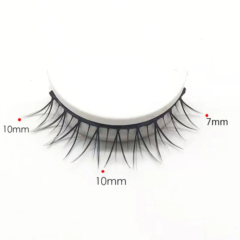【3 Pairs】Reusable Self-Adhesive False Eyelashes