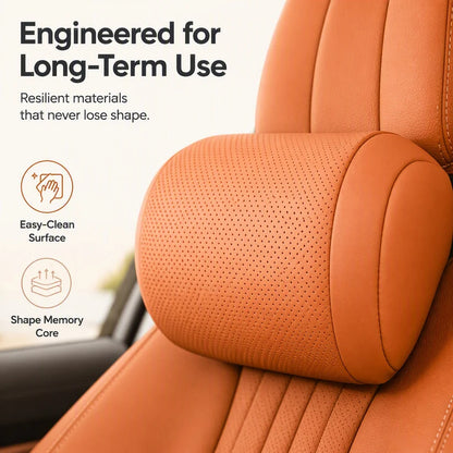 Car Headrest Cushion for Neck Support,Synthetic Nappa Leather Neck Cushion