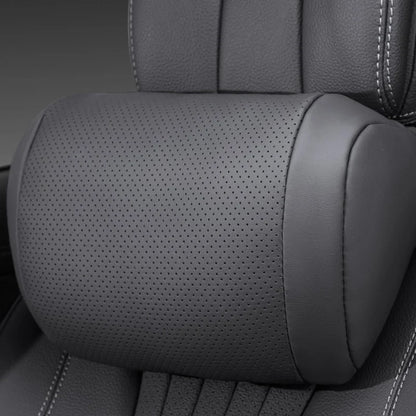 Car Headrest Cushion for Neck Support,Synthetic Nappa Leather Neck Cushion