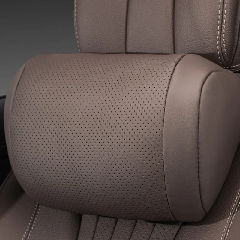 Car Headrest Cushion for Neck Support,Synthetic Nappa Leather Neck Cushion