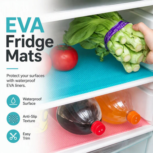 【2 Pcs/4 Pcs】Waterproof Fridge Shelf Liners