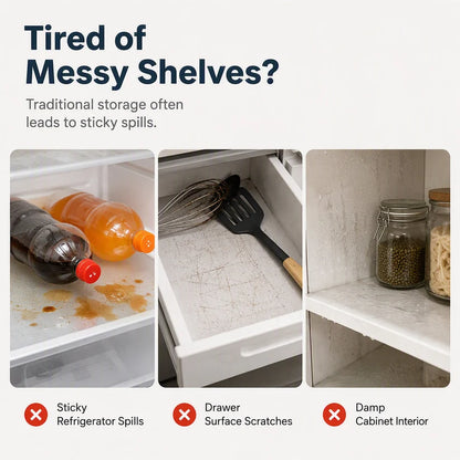 【2 Pcs/4 Pcs】Waterproof Fridge Shelf Liners