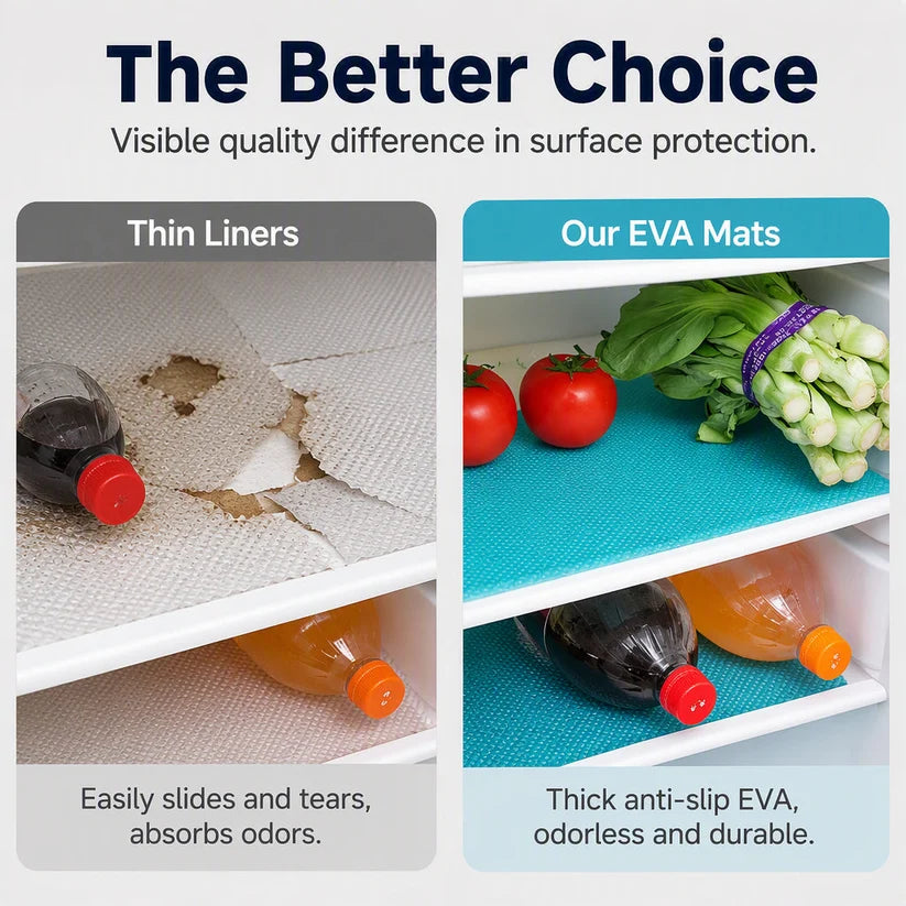 【2 Pcs/4 Pcs】Waterproof Fridge Shelf Liners