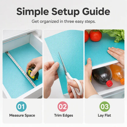 【2 Pcs/4 Pcs】Waterproof Fridge Shelf Liners