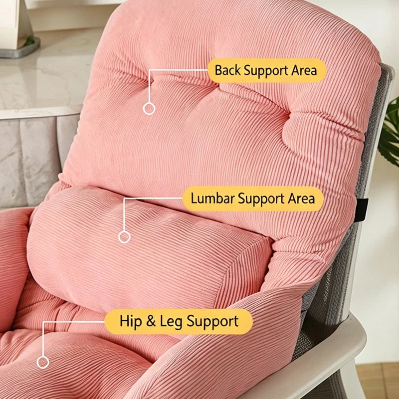 Thickened integrated seat and back cushion
