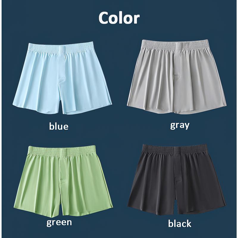 2026 Men's Milan Ice Silk Shorts – Ultra-Lightweight, Breathable, Quick-Dry & 4-Way Stretch, Perfect for Daily Wear, Panjabi, Thobe & Lungi