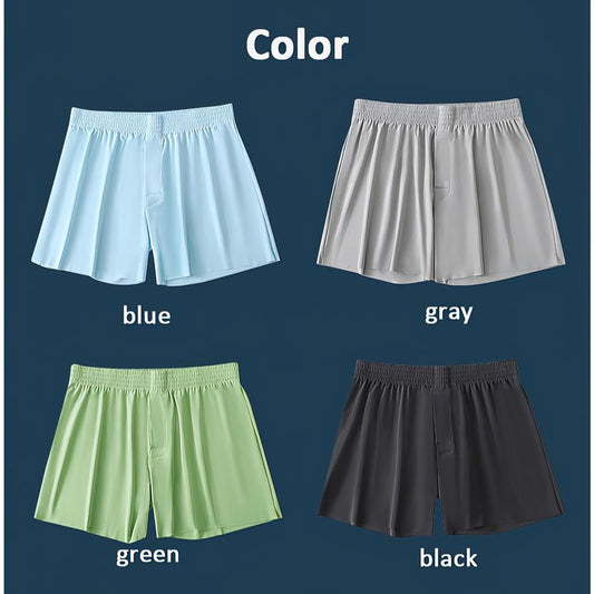 2026 Men's Milan Ice Silk Shorts – Ultra-Lightweight, Breathable, Quick-Dry & 4-Way Stretch, Perfect for Daily Wear, Panjabi, Thobe & Lungi